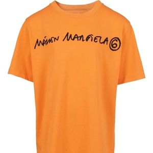 MM6 Maison Margiela Kids Logo Printed Crewneck T-Shirt